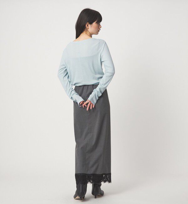 EMMEL REFINES「＜EMMEL REFINES＞EM テレコ ボートネック プルオーバー」|Tシャツ・カットソー|