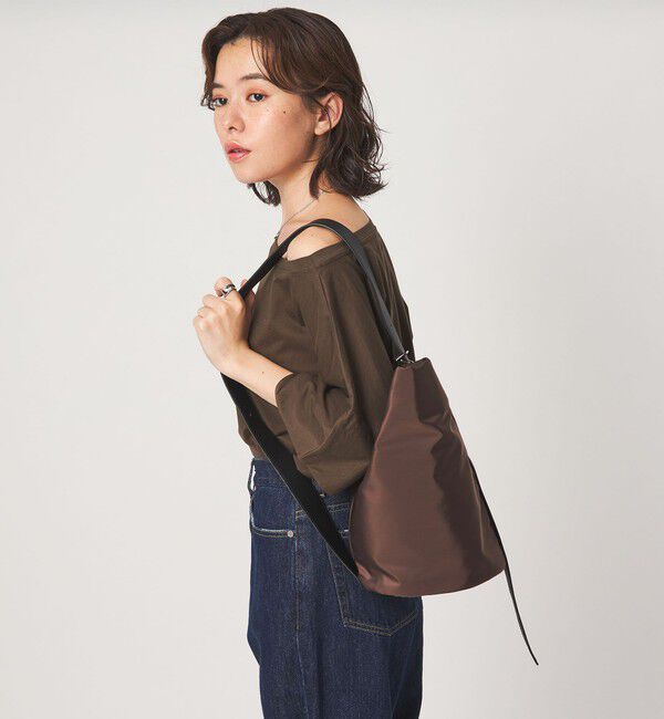 UNITED ARROWS green label relaxing「＜スタイリスト 兵藤千尋さんコラボ・PARTE＞2WAY バケットバッグ 撥水」|ショルダー・メッセンジャー|