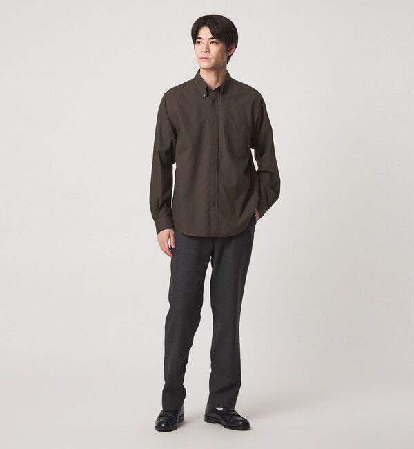 UNITED ARROWS green label relaxing「ナチュラルフィット ビエラボタンダウン 長袖 シャツ」|シャツ・ブラウス|