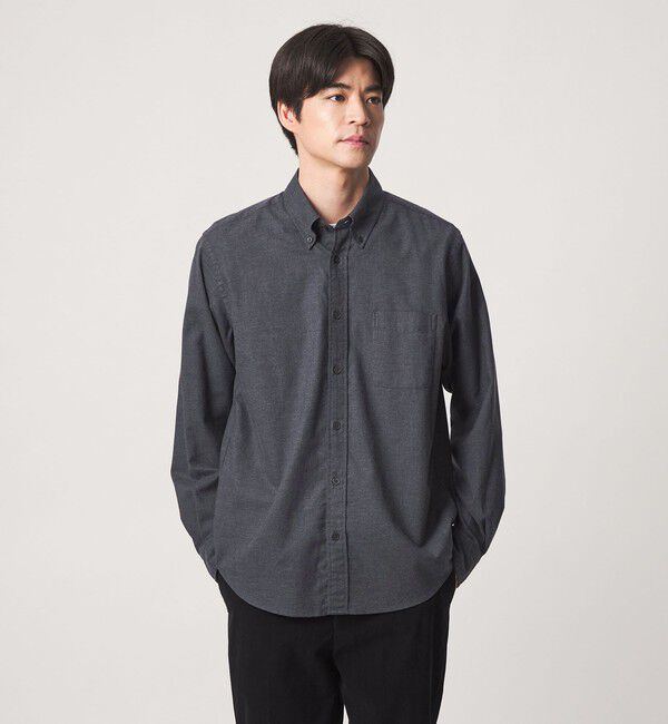 UNITED ARROWS green label relaxing「ナチュラルフィット ビエラボタンダウン 長袖 シャツ」|シャツ・ブラウス|