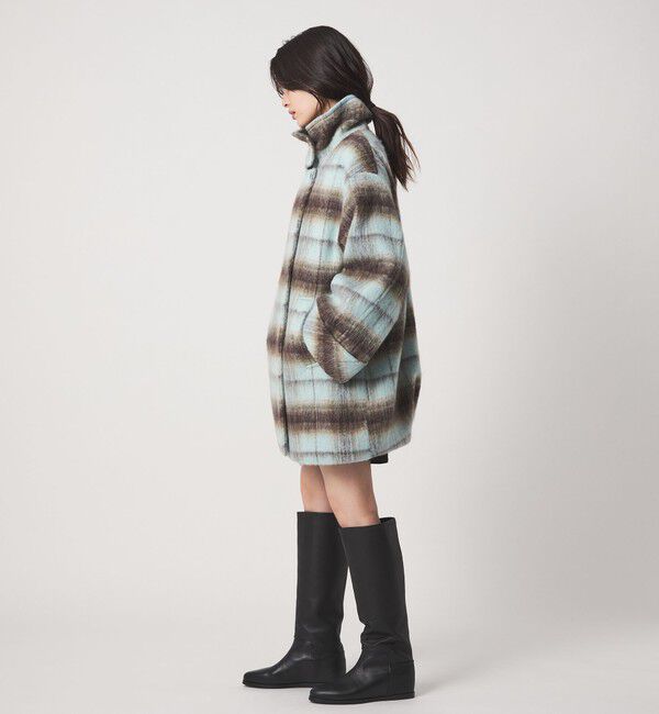 EMMEL REFINES「＜EMMEL REFINES＞EM シャギー チェック ミディアム コート」|その他|