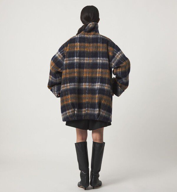 EMMEL REFINES「＜EMMEL REFINES＞EM シャギー チェック ミディアム コート」|その他|