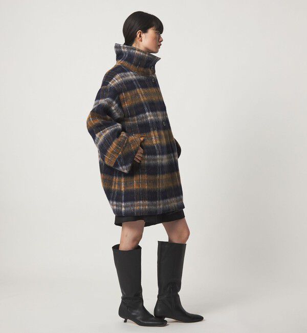 EMMEL REFINES「＜EMMEL REFINES＞EM シャギー チェック ミディアム コート」|その他|