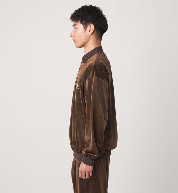 UNITED ARROWS green label relaxing「【別注】＜UMBRO＞ベロア 長袖 ポロシャツ」|ポロシャツ|