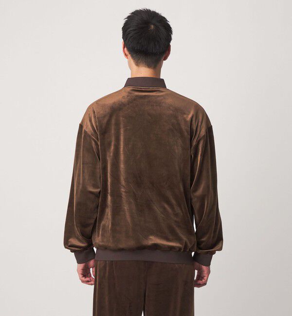 UNITED ARROWS green label relaxing「【別注】＜UMBRO＞ベロア 長袖 ポロシャツ」|ポロシャツ|