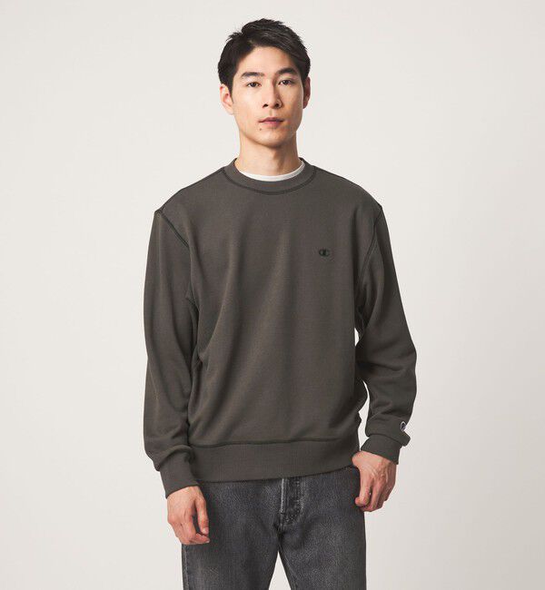 UNITED ARROWS green label relaxing「【別注】＜Champion＞クルーネック 長袖 スウェット」|スウェット・ジャージ|DK.GRAY