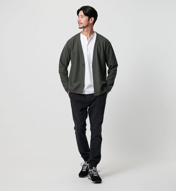BEAUTY&YOUTH UNITED ARROWS「【WEB限定 WARDROBE SMART】エアリー カノコ  カーディガン 【抗菌・防臭】」|カーディガン|