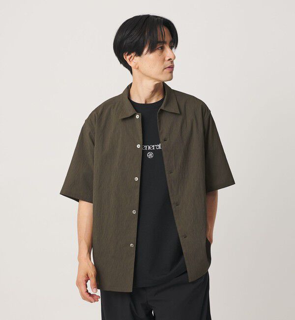 BEAUTY&YOUTH UNITED ARROWS「ヨウリュウ キャンプカラー シャツ FORM型 吸水速乾 通気性」|シャツ・ブラウス|OLIVE