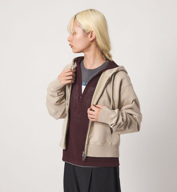 BEAUTY&YOUTH UNITED ARROWS「コットン裏毛 ジップパーカー」|カーディガン|