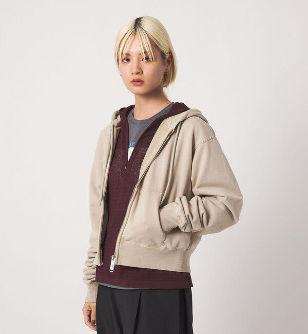 BEAUTY&YOUTH UNITED ARROWS「コットン裏毛 ジップパーカー」|カーディガン|