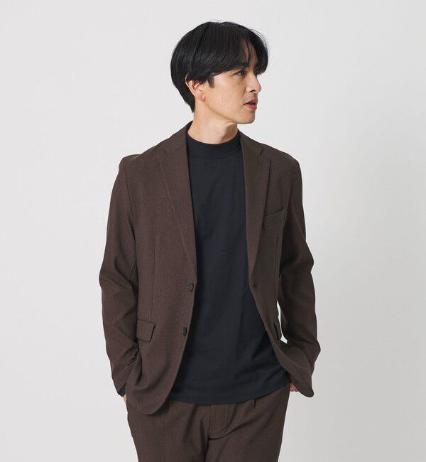 BEAUTY&YOUTH UNITED ARROWS「リサイクル ポリエステル 2B ジャケット セットアップ対応 ヨコストレッチ ウォッシャブル」|テーラードジャケット|