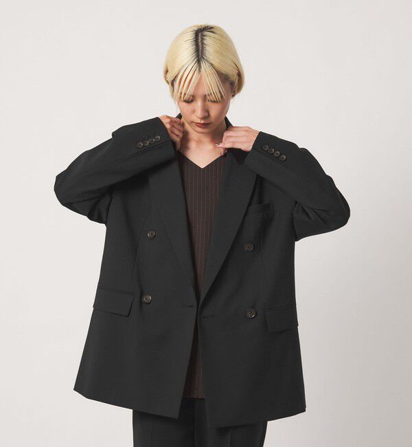 BEAUTY&YOUTH UNITED ARROWS「毛ポリエステルブレンド トロピカル ダブルジャケット」|テーラードジャケット|