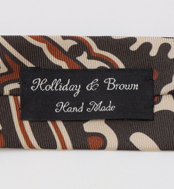 SHIPS「Holliday＆Brown: シルク プリント バティック ネクタイ」|ネクタイ・蝶ネクタイ|
