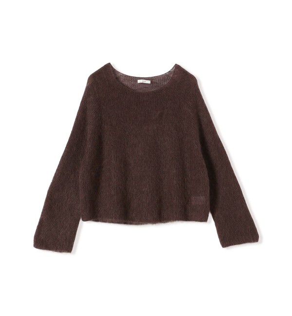 SHIPS for women「〈手洗い可能〉キッド モヘヤ 畦 プルオーバー」|ニット・セーター|