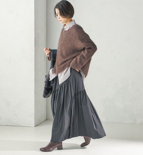 SHIPS for women「〈手洗い可能〉キッド モヘヤ 畦 プルオーバー」|ニット・セーター|