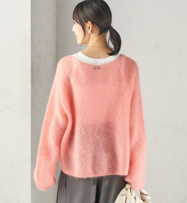 SHIPS for women「〈手洗い可能〉キッド モヘヤ 畦 プルオーバー」|ニット・セーター|