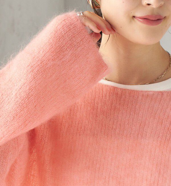 SHIPS for women「〈手洗い可能〉キッド モヘヤ 畦 プルオーバー」|ニット・セーター|