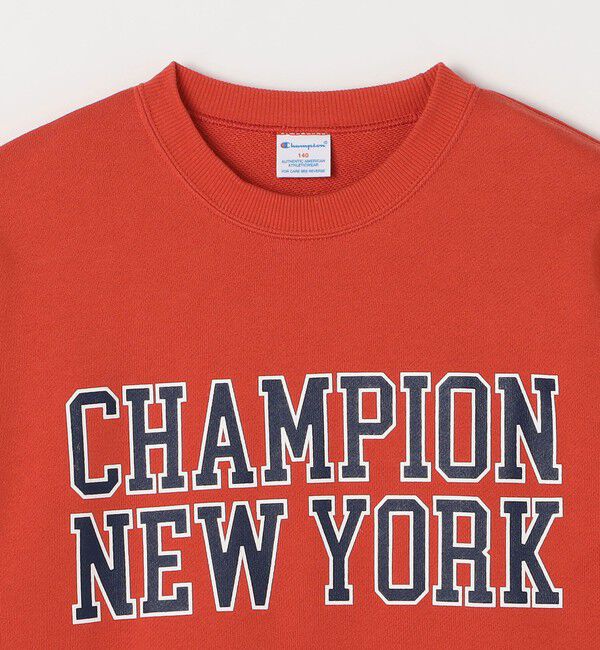 SHIPS any「Champion: クルーネック カレッジライク プリント ロゴ スウェット<KIDS>」|スウェット・ジャージ|