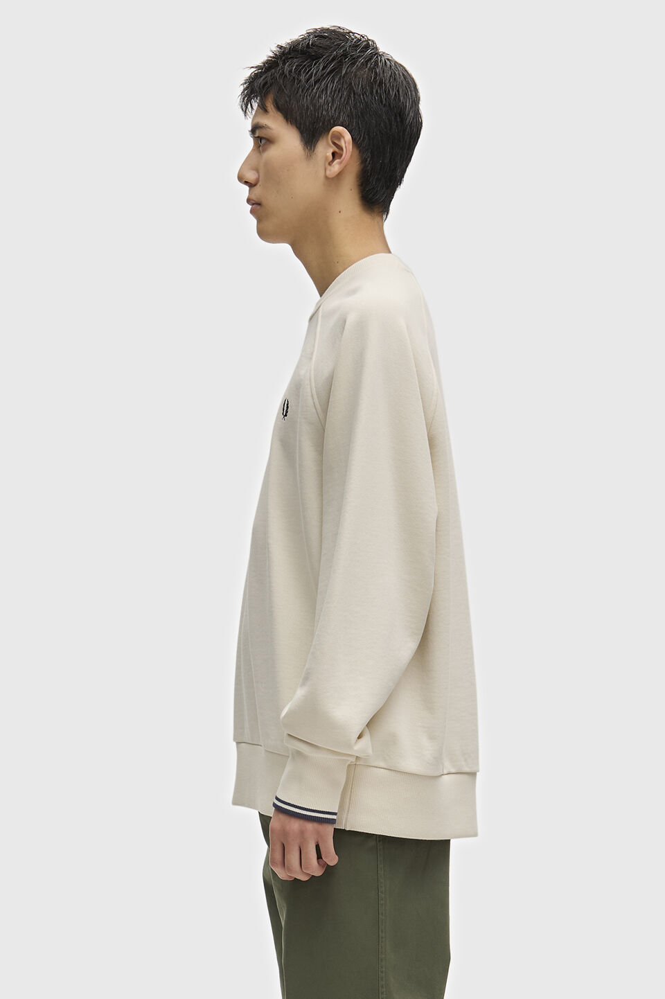 FRED PERRY 「FRED PERRY／Tipped Crew Neck Sweatshirt／ティップドクルーネックロゴスウェット」|スウェット・ジャージ|