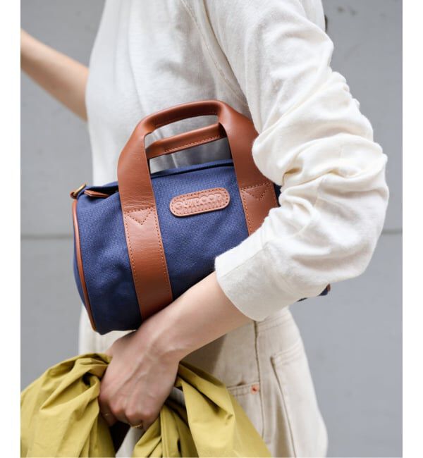 OUTDOOR PRODUCTS Usual Things「CANVAS LEATHER ROLLBOSTON」|ショルダー・メッセンジャー|ネイビー