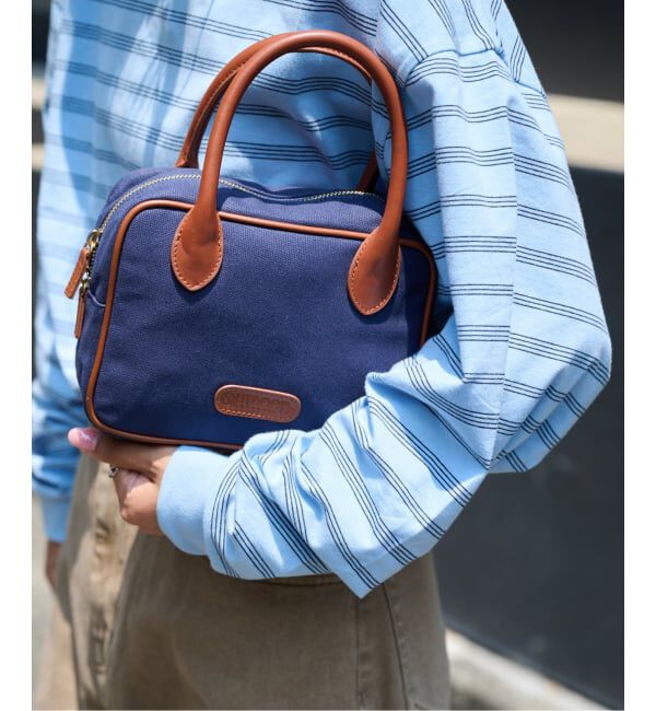 OUTDOOR PRODUCTS Usual Things「CANVAS LEATHER CUBE BAG」|ハンドバッグ|