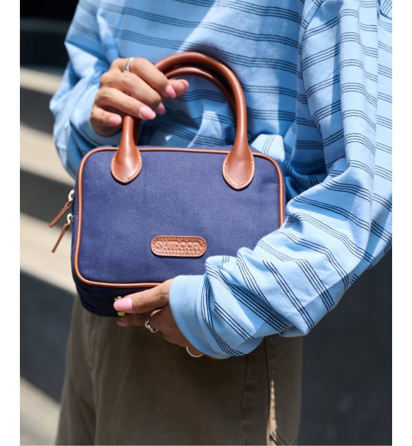 OUTDOOR PRODUCTS Usual Things「CANVAS LEATHER CUBE BAG」|ハンドバッグ|
