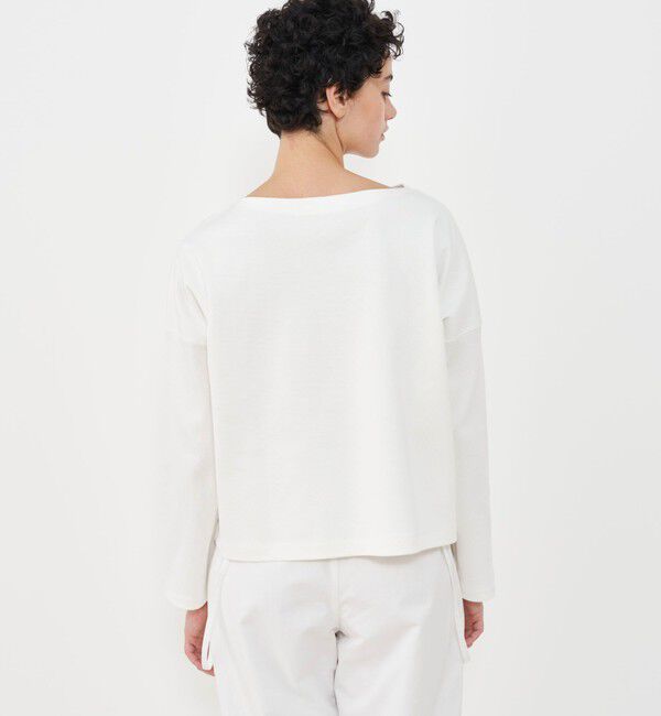 GALERIE VIE「クリアヤーンリブ ワイドボートネックプルオーバー」|Tシャツ・カットソー|