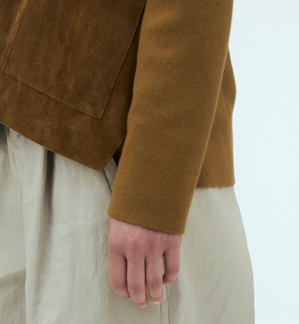 GALERIE VIE「ゴートスエードニットコンビ ガウンカーディガン」|その他|