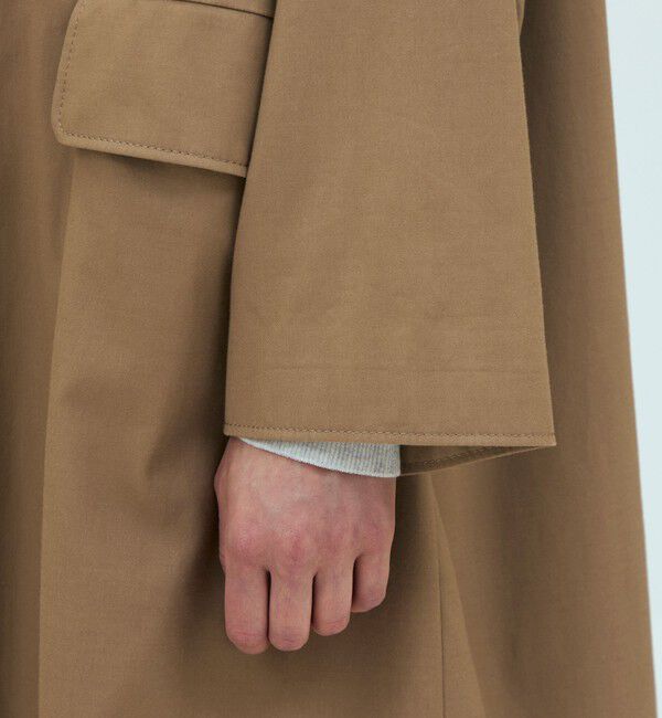 GALERIE VIE「パウダーコットンギャバジン バルカラーコート」|ステンカラーコート|