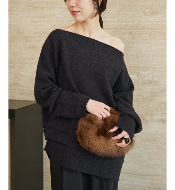 Plage「《一部カラー 一部店舗・WEB限定予約》Snood set ニット」|ニット・セーター|グレー