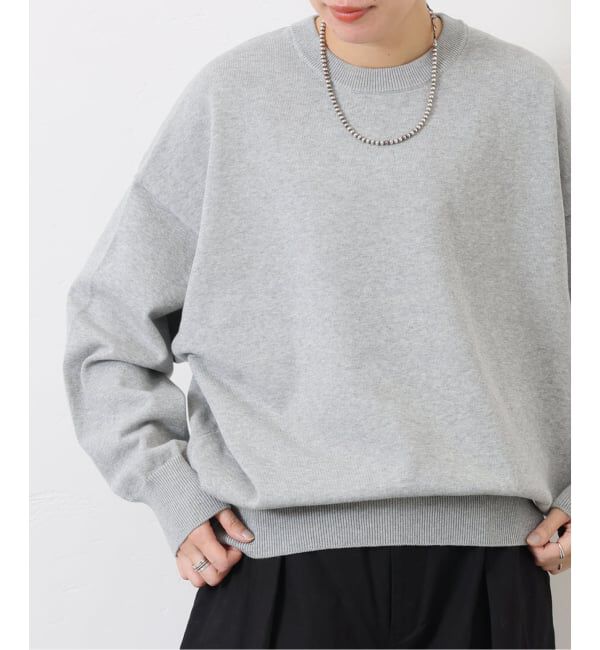 journal standard luxe「ハイツイストテンジク クルーネックプルオーバー」|ニット・セーター|グレーA