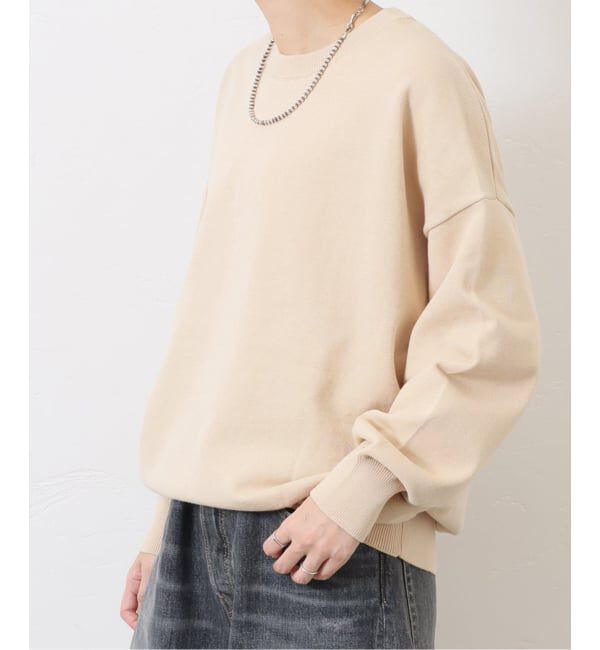 journal standard luxe「ハイツイストテンジク クルーネックプルオーバー」|ニット・セーター|ナチュラル