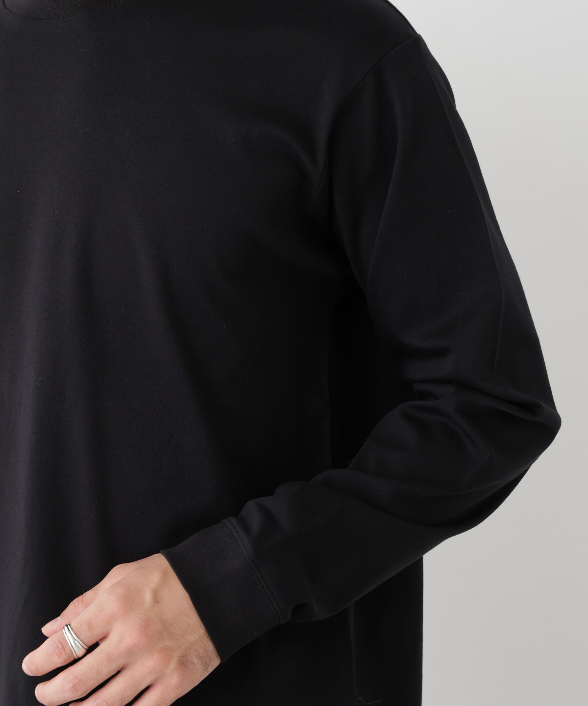 NANO universe「アンチスメルクルーネックTシャツ 長袖」|Tシャツ・カットソー|