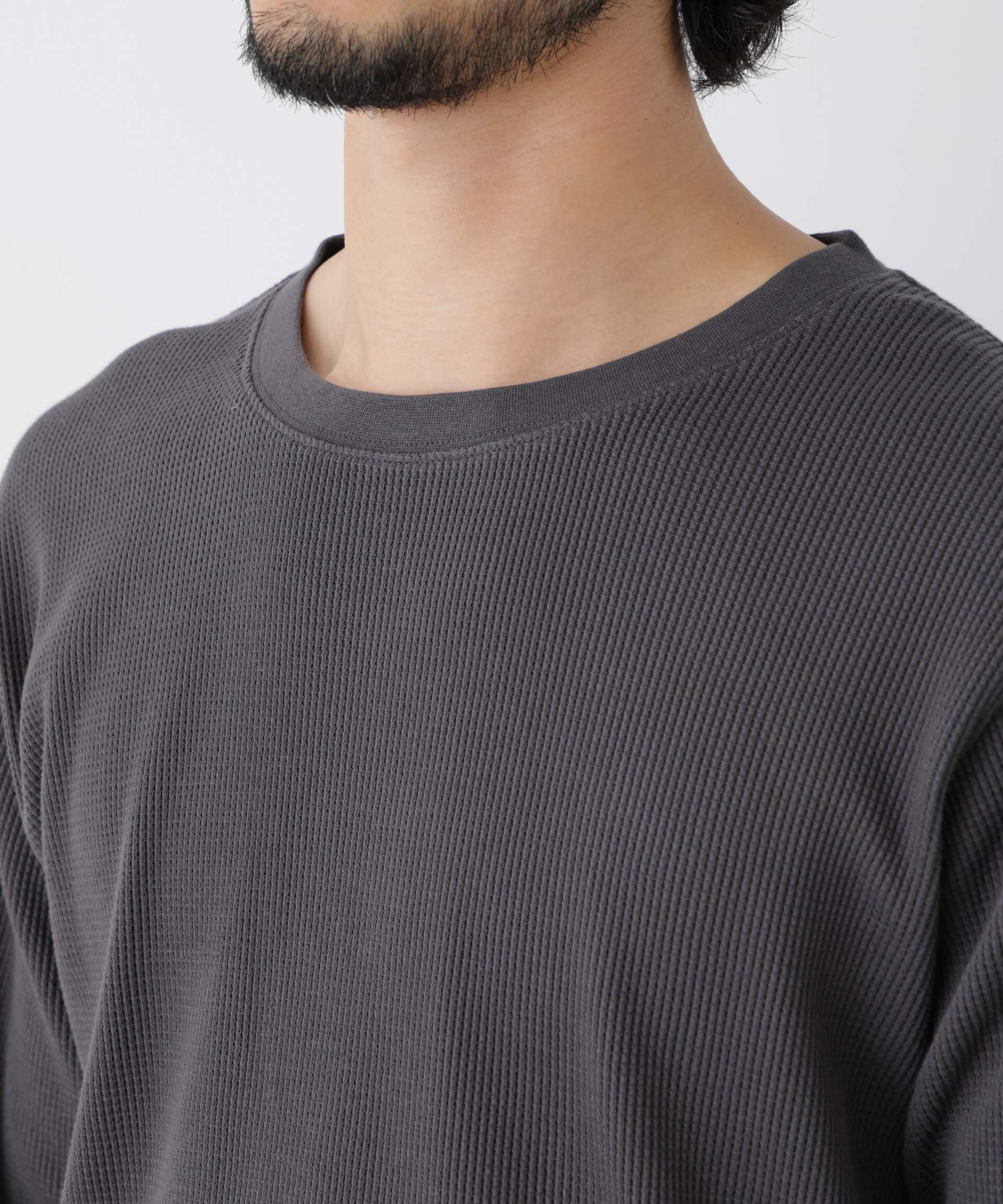 NANO universe「アンチスメルワッフル Tシャツ 長袖」|Tシャツ・カットソー|