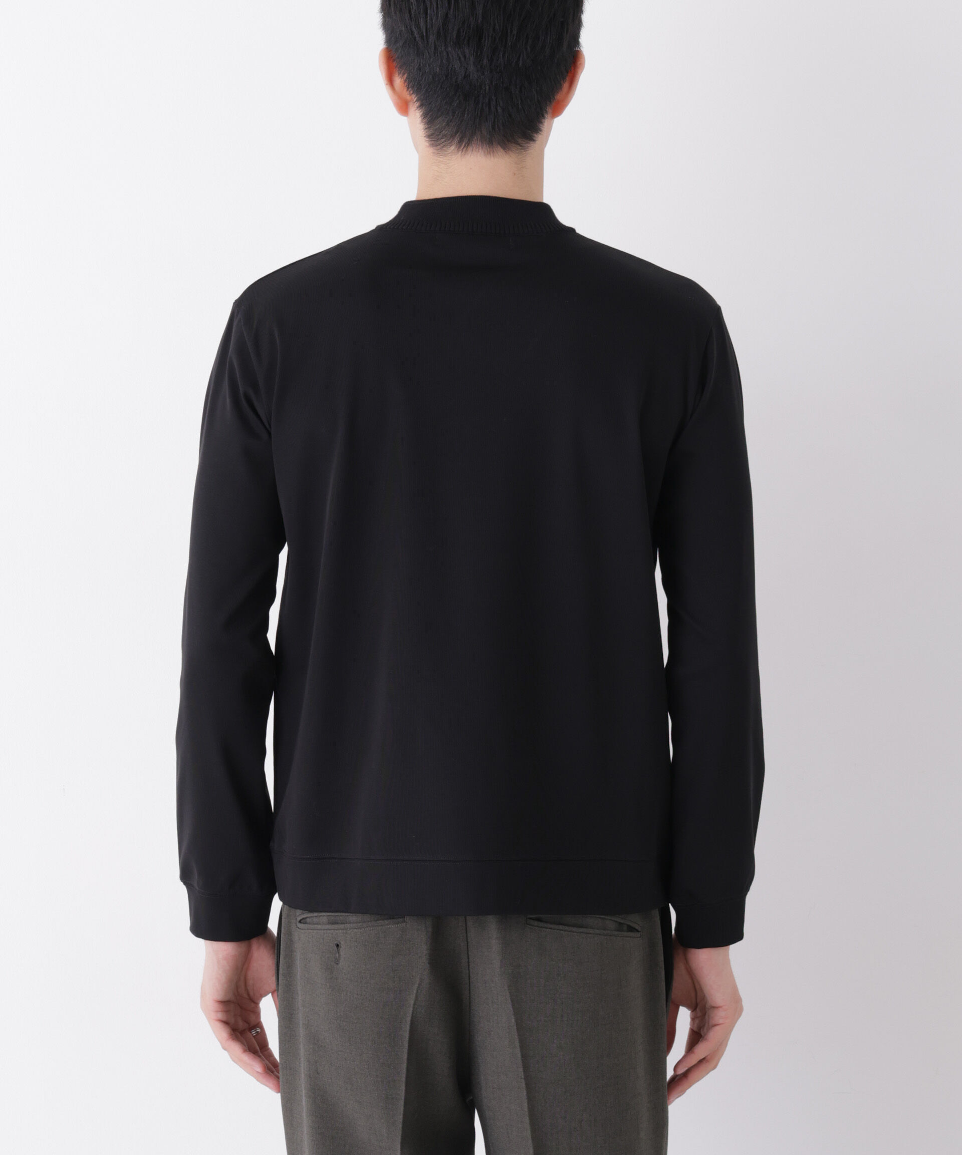 NANO universe「「FORMAL JERSEY」Plus デザインモックネック」|Tシャツ・カットソー|
