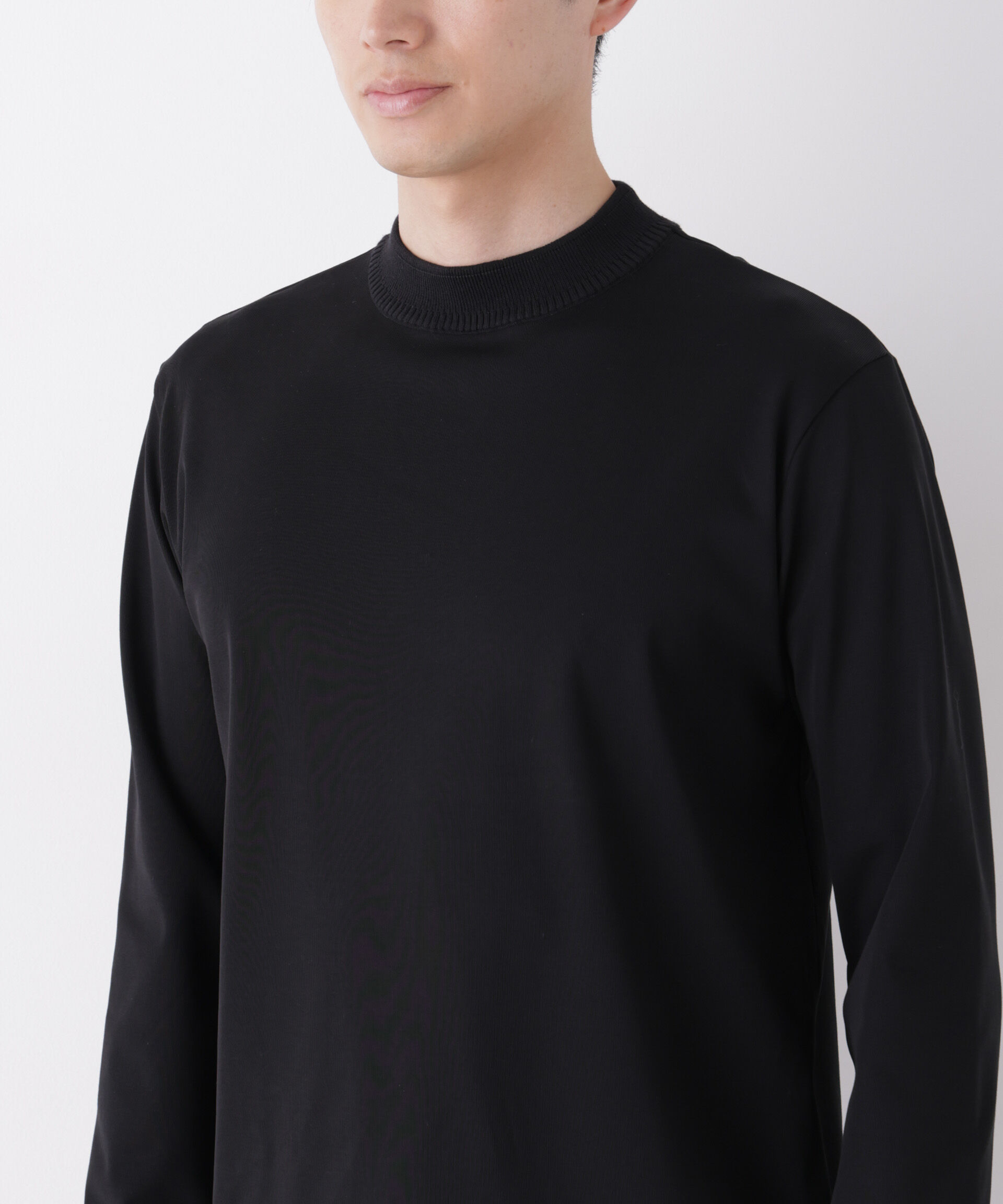 NANO universe「「FORMAL JERSEY」Plus デザインモックネック」|Tシャツ・カットソー|