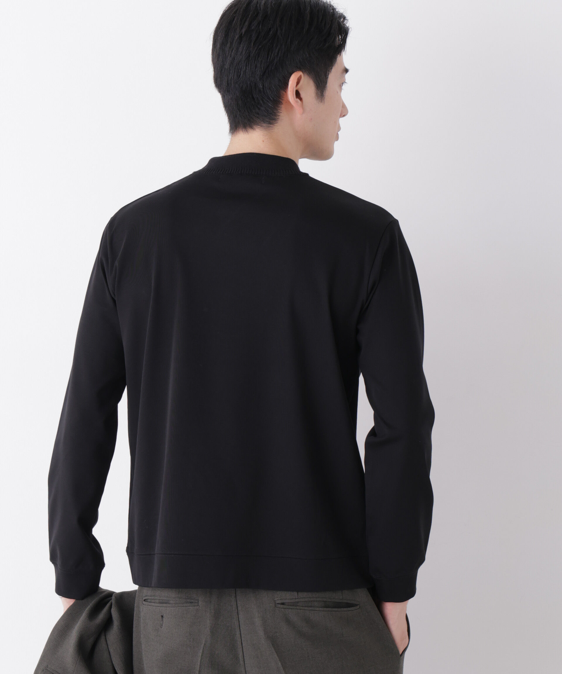 NANO universe「「FORMAL JERSEY」Plus デザインモックネック」|Tシャツ・カットソー|