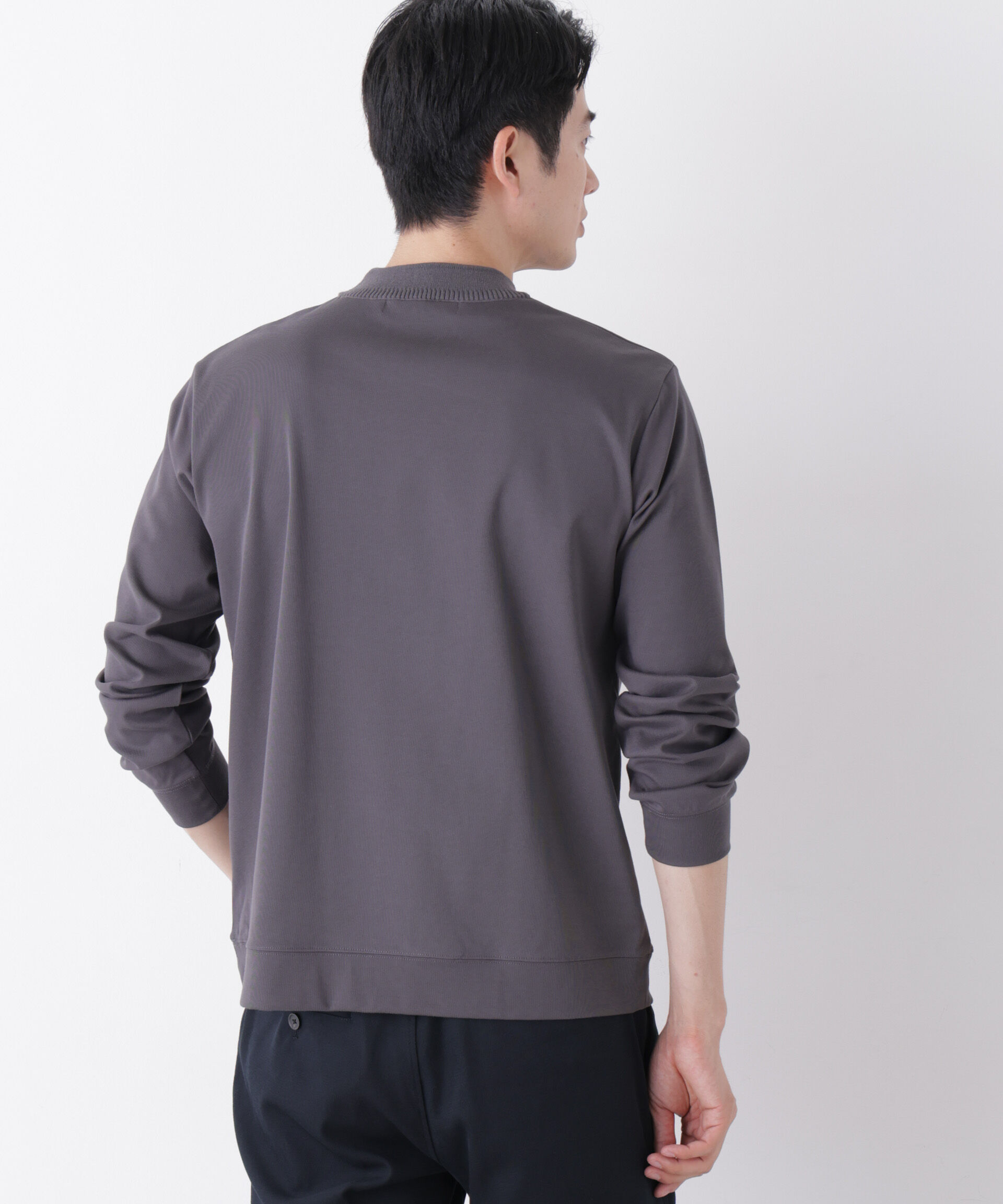 NANO universe「「FORMAL JERSEY」Plus デザインモックネック」|Tシャツ・カットソー|