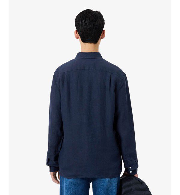 LACOSTE「リネンボタンダウン長袖シャツ」|シャツ・ブラウス|
