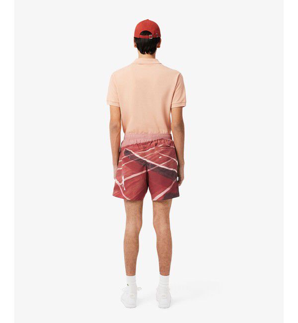 LACOSTE「テニスマッチプリントスイムショーツ」|スポーツ|