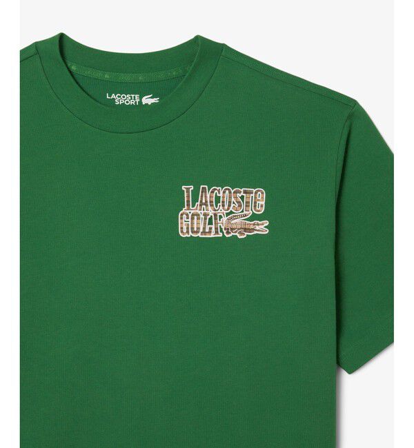 LACOSTE「ウルトラドライ ラコステゴルフ グラフィック バックプリントTシャツ」|Tシャツ・カットソー|