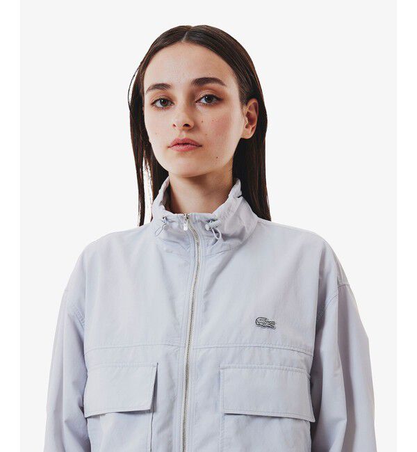LACOSTE「撥水 ショート&ワイドシルエット スタンドカラーナイロンブルゾン」|その他|