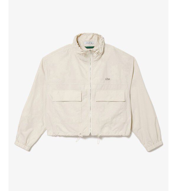 LACOSTE「撥水 ショート&ワイドシルエット スタンドカラーナイロンブルゾン」|その他|