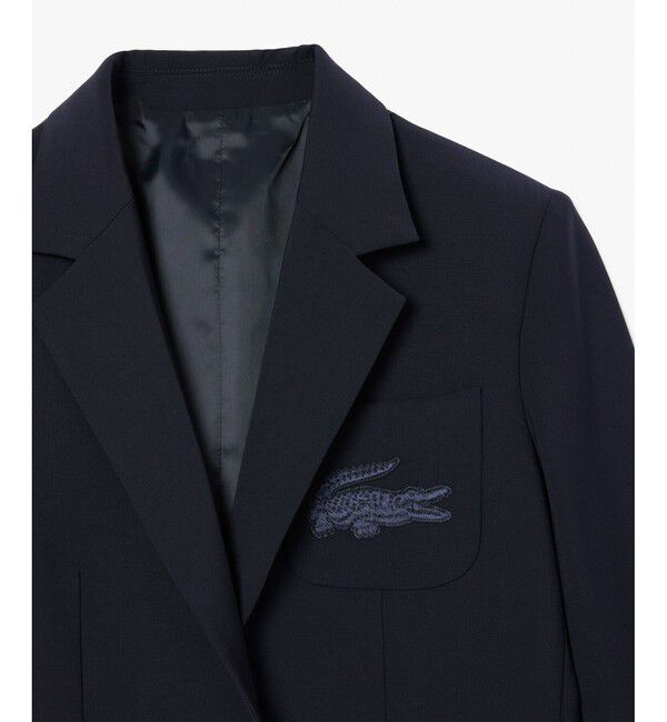LACOSTE「スリムフィットウールブレンドブレザー」|テーラードジャケット|