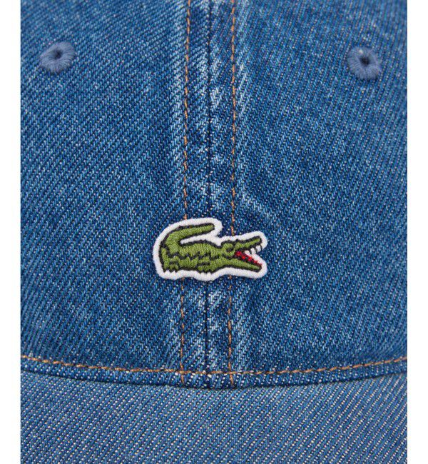 LACOSTE「ウォッシュドデニムワンポイントキャップ」|キャップ・キャスケット|