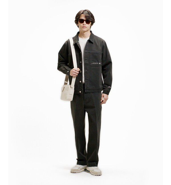 LACOSTE「デニムトラッカージャケット」|デニムジャケット|