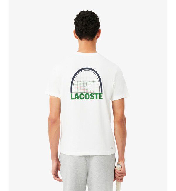 LACOSTE「『ダニール・メドベージェフ』ラケットプリントウルトラドライTシャツ」|Tシャツ・カットソー|