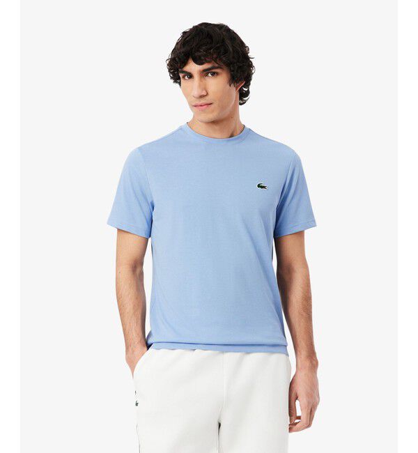 LACOSTE「『ダニール・メドベージェフ』ラケットプリントウルトラドライTシャツ」|Tシャツ・カットソー|ライトブルー