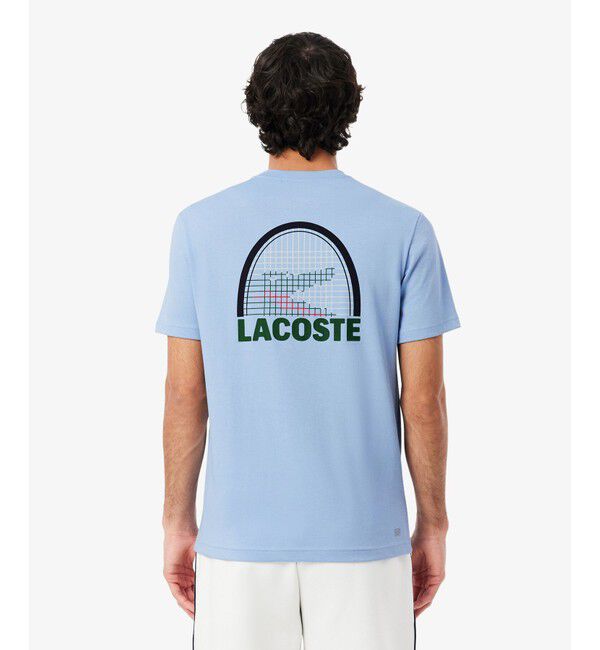 LACOSTE「『ダニール・メドベージェフ』ラケットプリントウルトラドライTシャツ」|Tシャツ・カットソー|