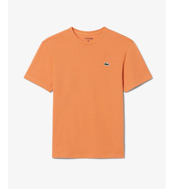 LACOSTE「『ダニール・メドベージェフ』ラケットプリントウルトラドライTシャツ」|Tシャツ・カットソー|オレンジ